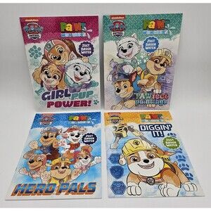 NICKELODEON Paw Patrol Paint With Water Activity Book Set Of 4 New Dreamtivity